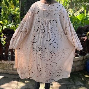 VINTAGE Magnolia Pearl Long Cream Dress